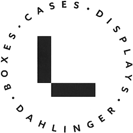 DAHLINGER · BOXES · CASES · DISPLAYS · logo