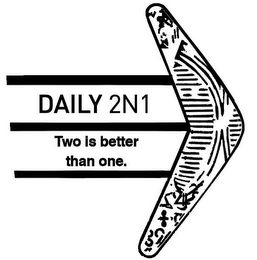 DAILY 2N1 TWO IS BETTER THAN ONE. logo