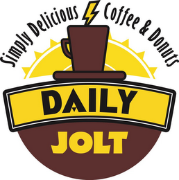 DAILY JOLT SIMPLY DELICIOUS COFFEE & DONUTS logo