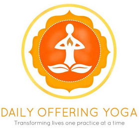 DAILY OFFERING YOGA TRANSFORMING LIVES ONE PRACTICE AT A TIME logo