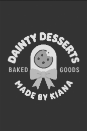 DAINTY DESSERTS GOODS BAKED MADE BY KIANA logo
