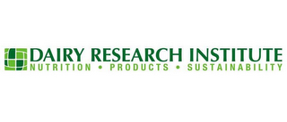 DAIRY RESEARCH INSTITUTE NUTRITION · PRODUCTS · SUSTAINABILITY logo