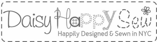 DAISY HAPPY SEW HAPPILY DESIGNED & SEWNIN NYC logo