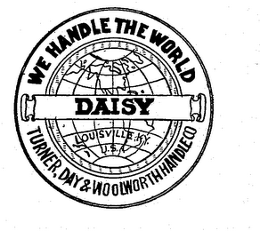 DAISY "WE HANDLE THE WORLD". logo