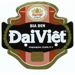 DAIVIÊT BIA DEN PREMIUM QUALITY BEER EXPORT TRADE MARK SENPRODIMEX VIETNAM BEER HONG SENG BREWERY logo