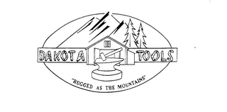 DAKOTA TOOLS "RUGGED AS THE MOUNTAINS" logo