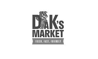 DAK'S MARKET FRESH, FAST, FRIENDLY A logo