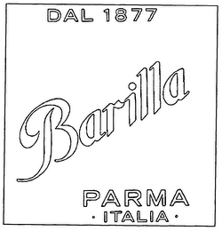 DAL 1877 BARILLA PARMA · ITALIA · logo