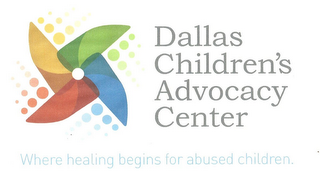 DALLAS CHILDREN'S ADVOCACY CENTER WHERE HEALING BEGINS FOR ABUSED CHILDREN logo