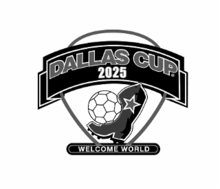 DALLAS CUP 2025 WELCOME WORLD logo