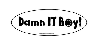 DAMN IT BOY! BRAND WWW.DAMNITBOYBRAND.COM logo
