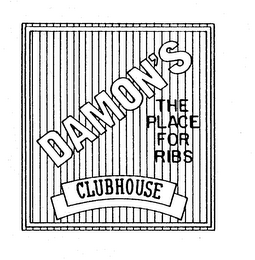 DAMON'S CLUBHOUSE THE PLACE FOR RIBS logo