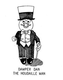 DAMPER DAN, THE HOUDAILLE MAN logo