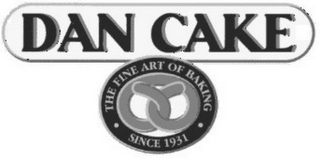 DAN CAKE THE FINE ART OF BAKING SINCE 1931 logo