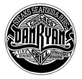 DAN RYAN'S CHICAGO GRILL STEAKS SEAFOOD & RIBS FINE DOWNTOWN DINING DRINKING logo
