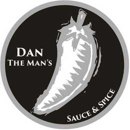 DAN THE MAN'S SAUCE & SPICE logo