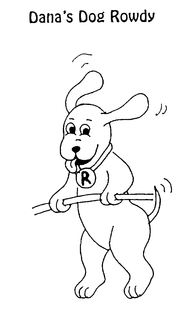 DANA'S DOG ROWDY R logo