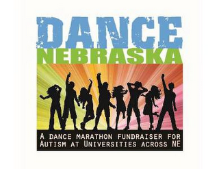 DANCE NEBRASKA A DANCE MARATHON FUNDRAISER FOR AUTISM AT UNIVERSITIES ACROSS NE logo