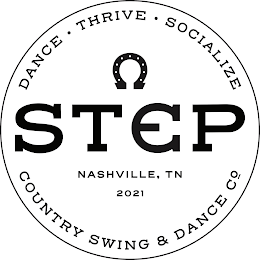 DANCE · THRIVE · SOCIALIZE STEP NASHVILLE, TN 2021 COUNTRY SWING & DANCE CO logo