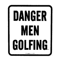 DANGER MEN GOLFING logo
