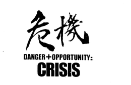 DANGER+OPPORTUNITY= CRISIS logo