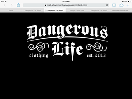 DANGEROUS LIFE CLOTHING EST.2013 logo