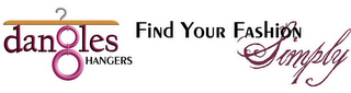 DANGLES HANGERS FIND YOUR FASHION SIMPLY logo