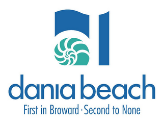DANIA BEACH FIRST IN BROWARD SECOND TO NONE logo