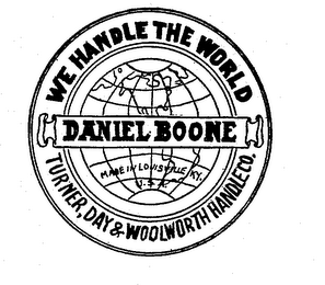 DANIEL BOONE WE HANDLE THE WORLD logo