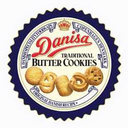 DANISH SPECIALTY FOODS APS COPENHAGEN DENMARK DANISA TRADITIONAL BUTTER COOKIES ORIGINAL DANISH RECIPE logo