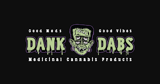 DANK DABS GOOD MEDS GOOD VIBES MEDICINAL CANNABIS PRODUCTS logo