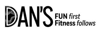 DAN'S FUN FIRST FITNESS FOLLOWS logo