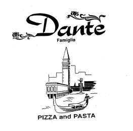 DANTE FAMIGLIA PIZZA AND PASTA logo