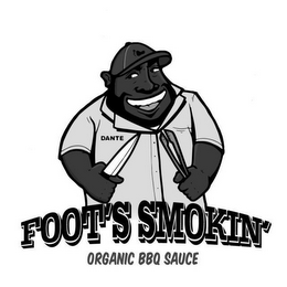 DANTE FOOT'S SMOKIN' ORGANIC BBQ SAUCE logo