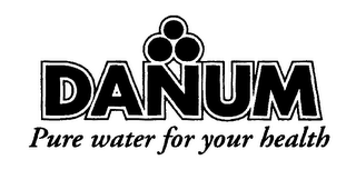 DANUM PURE WATER FOR YOUR HEALTH logo
