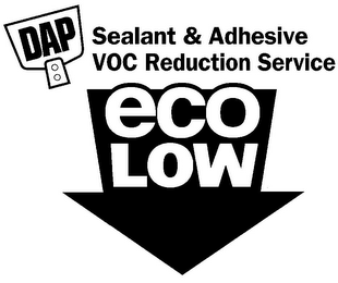 DAP SEALANT & ADHESIVE VOC REDUCTION SERVICE ECOLOW logo
