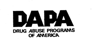 DAPA DRUG ABUSE PROGRAMS OF AMERICA logo