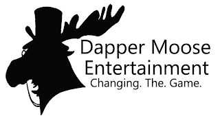 DAPPER MOOSE ENTERTAINMENT CHANGING. THE. GAME. logo