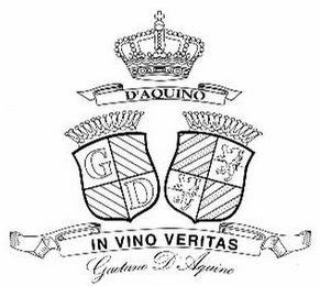 D'AQUINO GD IN VINO VERITAS GAETANO D'AQUINO logo