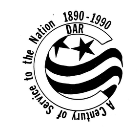 DAR A CENTURY OF SERVICE TO THE NATION 1890-1990 logo