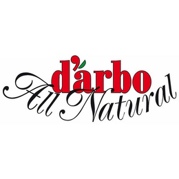 D'ARBO ALL NATURAL logo