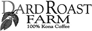 DARD ROAST FARM 100% KONA COFFEE logo