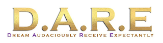 D.A.R.E. DREAM AUDACIOUSLY RECEIVE EXPECTANTLY logo
