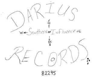 DARIUS RECORDS SOUTHERN INFLUENCE N95 S85 E W 82295 logo