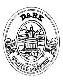 DARK CAPITAL BREWERY WISCONSIN BEER GERMAN STYLE 12 FLUID OUNCES logo