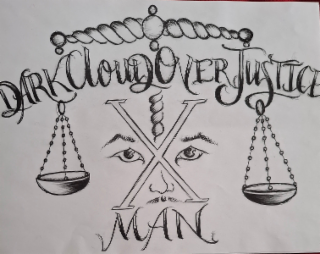 DARK CLOUD OVER JUSTICE X MAN logo