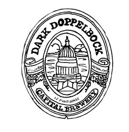 DARK DOPPELBOCK CAPITAL BREWERY 12 FLUID OUNCES WISCONSIN BEER GERMAN STYLE logo