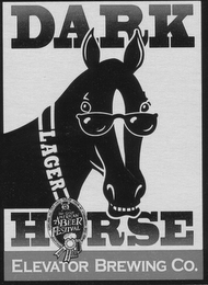 DARK HORSE LAGER ELEVATOR BREWING CO. THE GREAT AMERICAN BEER FESTIVAL DENVER COLORADO logo
