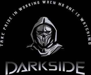DARKSIDE TAKE PRIDE IN WORKING WHEN NO ONE IS WATCHING logo