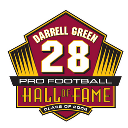 DARRELL GREEN 28 PRO FOOTBALL HALL OF FAME CLASS OF 2008 logo